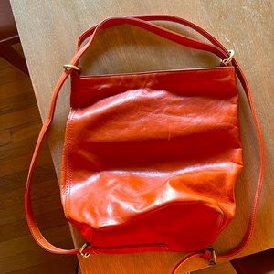 Versatile backpack/shoulder leather HOBO bag